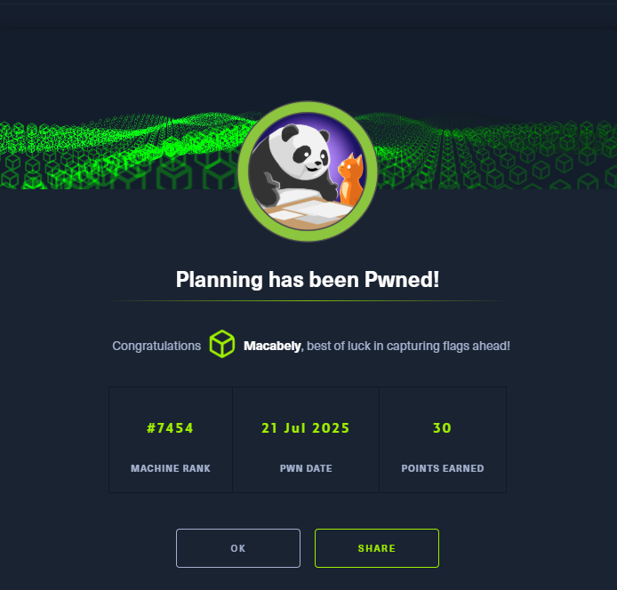 HTB Planning Machine (Easy)